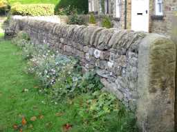 The wall of Deanery Farmhouse, Cottage & Barn, Lanchester © DCC 26/10/2016